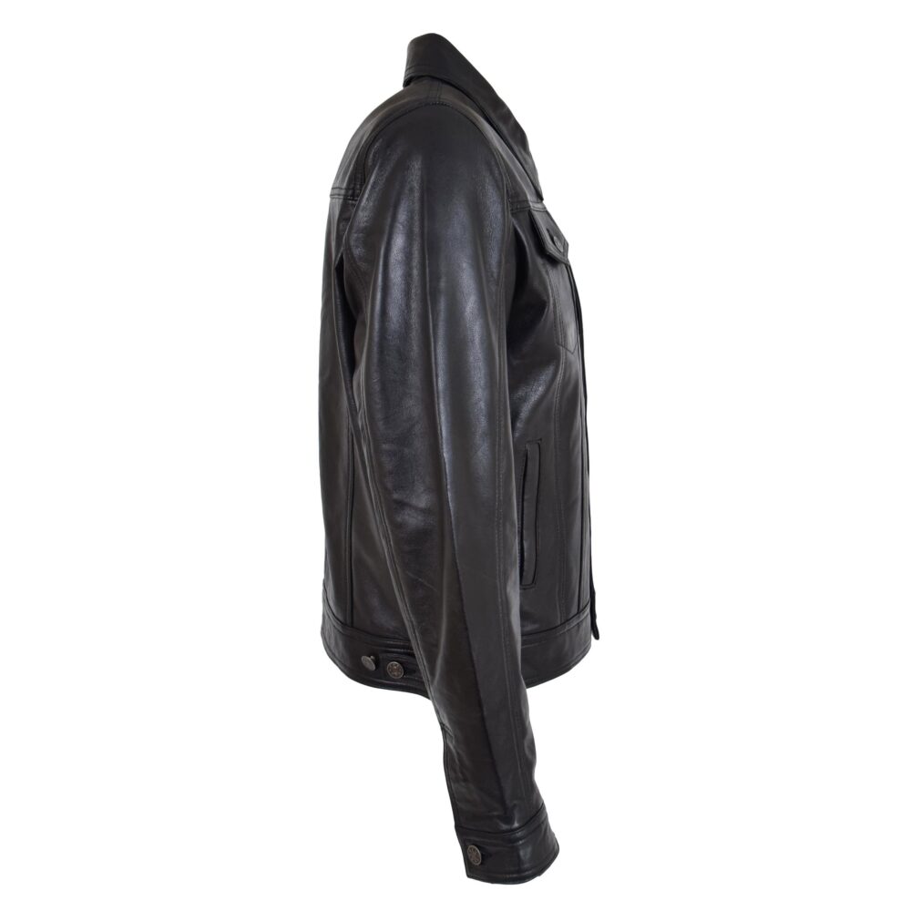 Mens Leather Lee Rider Casual Jacket