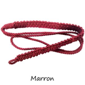 Marron Silk Shoulder Cord Ceremonial Lanyard