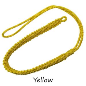 Yellow Silk Shoulder Cord Ceremonial Lanyard