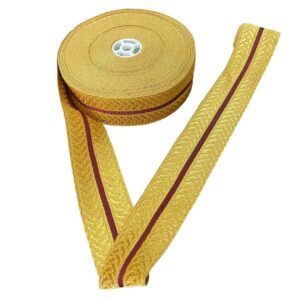 Gold Military,Mylar Braid With Half Red Line width size 5cm