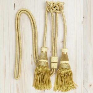 Cord Tassels for Magistrates - Gold Version/ Couple of cordons for cassation's lawyers, of Rayon-Lame, golden or black