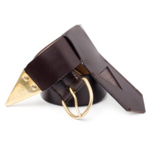 Knights of Malta Leather Belt & Frog